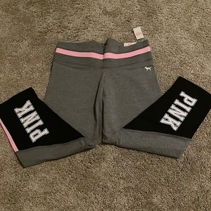 PINK crop leggings